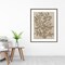 Leaves Sketches I by Asia Jensen Wood Framed Wall Art Print 33 in. W x 41 in. H